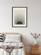Abstract Boho Sunrise Painting 3 : 4.2 Vertical Premium Wall Art Canvas by MeriDeewar