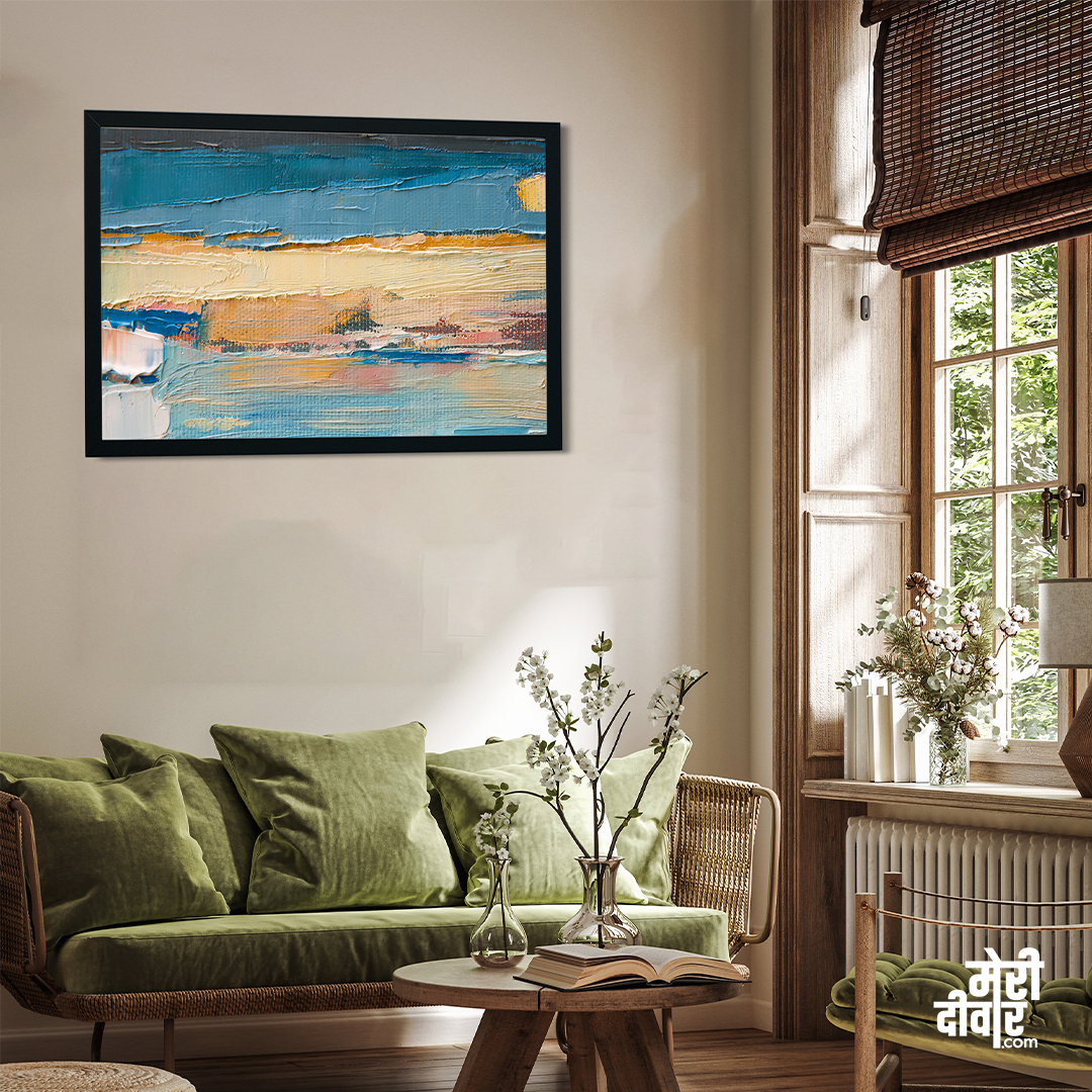 Abstract contemporary Wall Painting 3 : 2 Horizontal Premium Wall Art Canvas by MeriDeewar