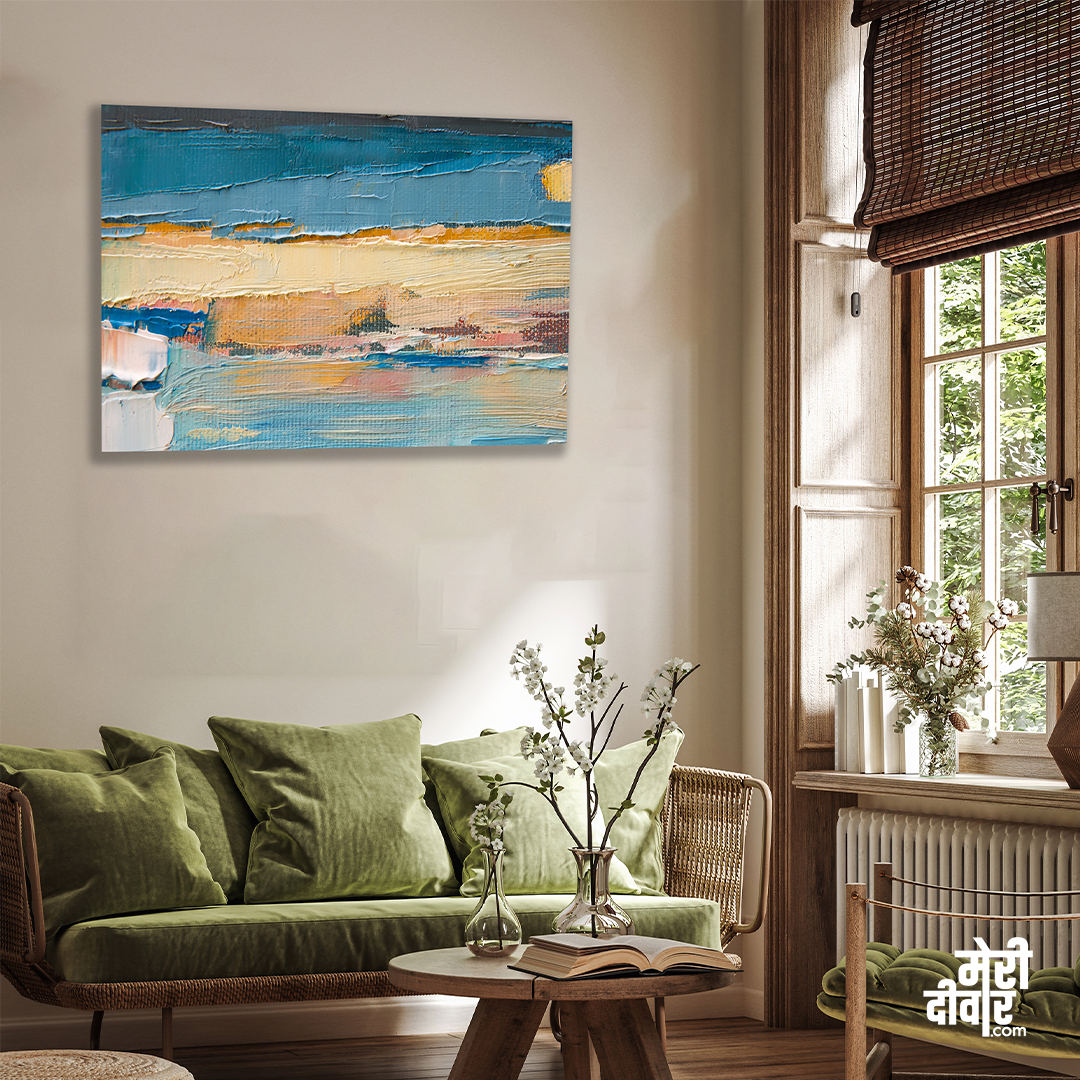 Abstract contemporary Wall Painting 3 : 2 Horizontal Premium Wall Art Canvas by MeriDeewar