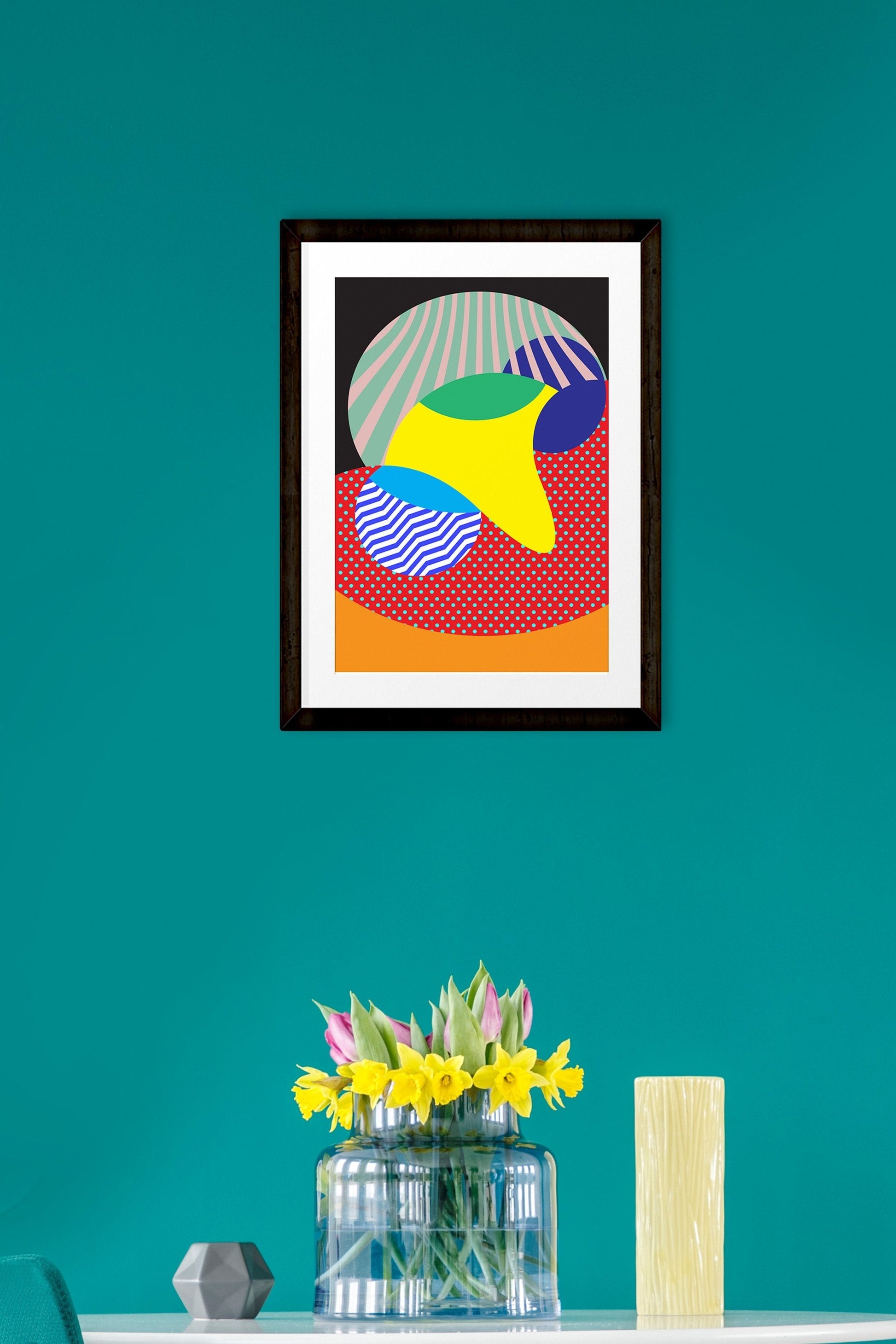 Abstract-design-lV 2 : 3 Vertical Premium Wall Art Canvas by MeriDeewar