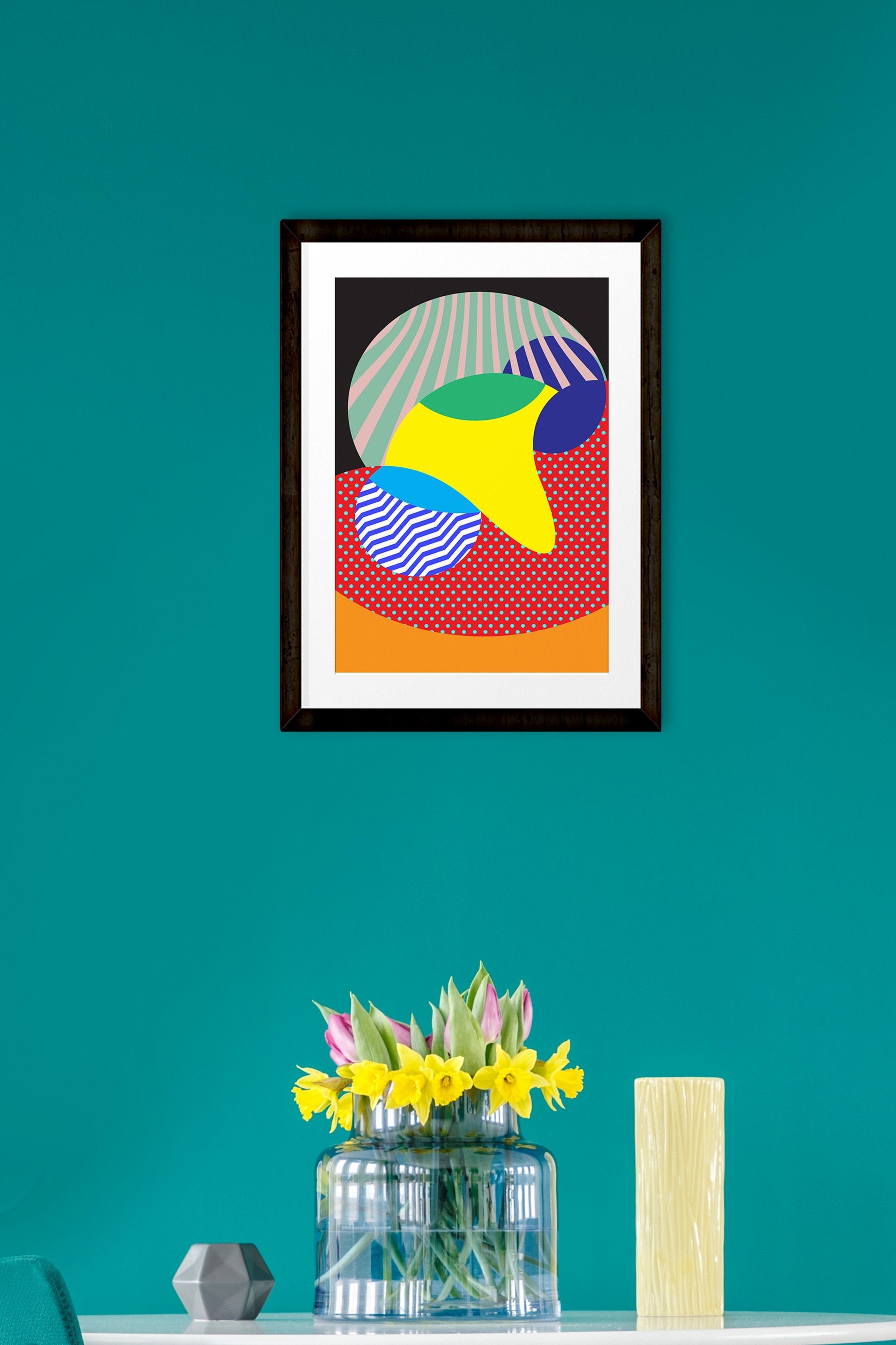 Abstract-design-lV 2 : 3 Vertical Premium Wall Art Canvas by MeriDeewar