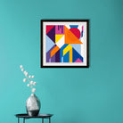 Abstract l 1 : 1 Square Premium Wall Art Canvas by MeriDeewar