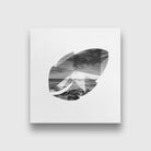 Abstract Leaf 1 : 1 Square Premium Wall Art Canvas by MeriDeewar