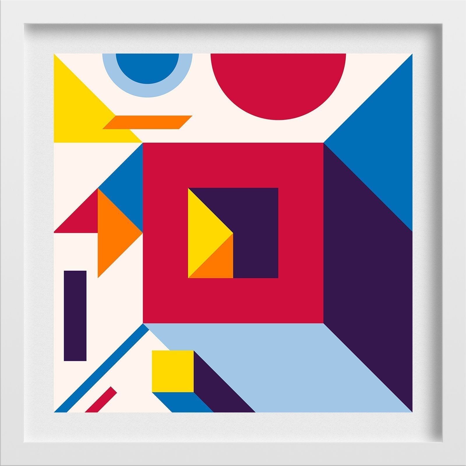 Abstract ll 1 : 1 Square Premium Wall Art Canvas by MeriDeewar