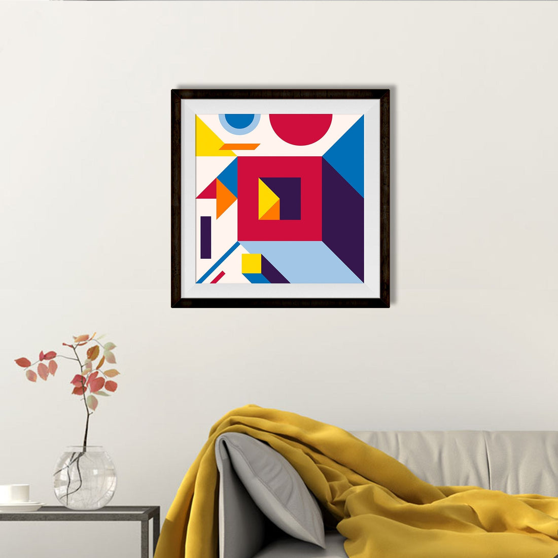 Abstract ll 1 : 1 Square Premium Wall Art Canvas by MeriDeewar