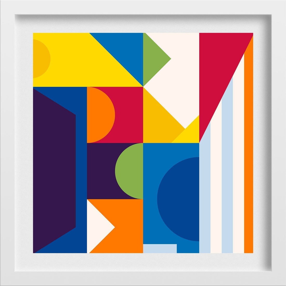 Abstract lll 1 : 1 Square Premium Wall Art Canvas by MeriDeewar