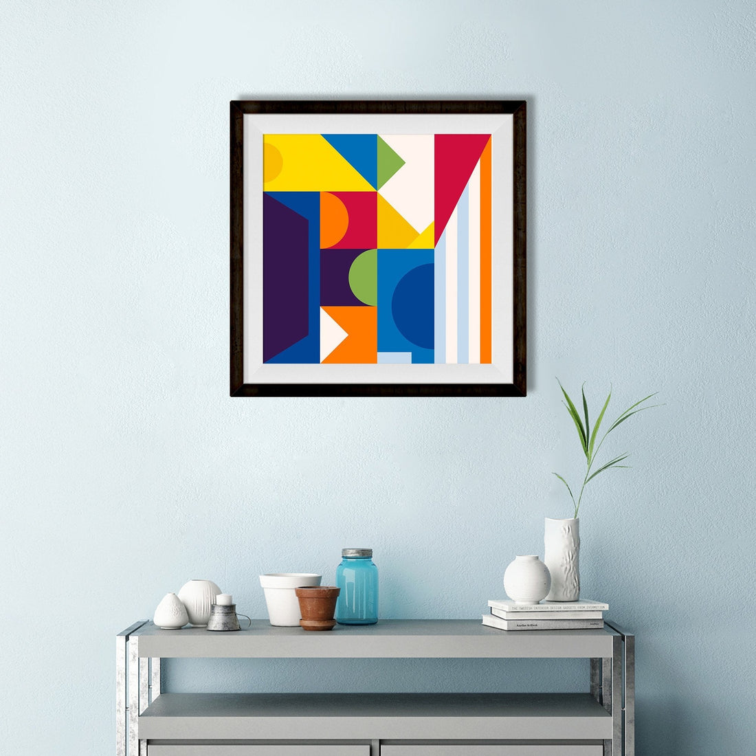 Abstract lll 1 : 1 Square Premium Wall Art Canvas by MeriDeewar