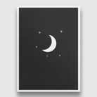 Abstract moon Painting 3 : 4 Vertical Premium Wall Art Canvas by MeriDeewar