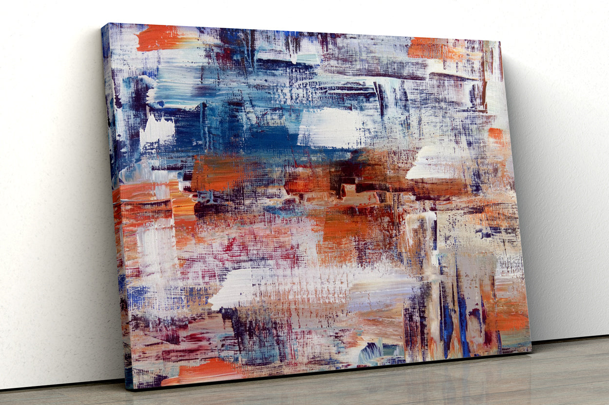 Abstract Oil Paintings 1 : 1 Square Premium Wall Art Canvas by MeriDeewar