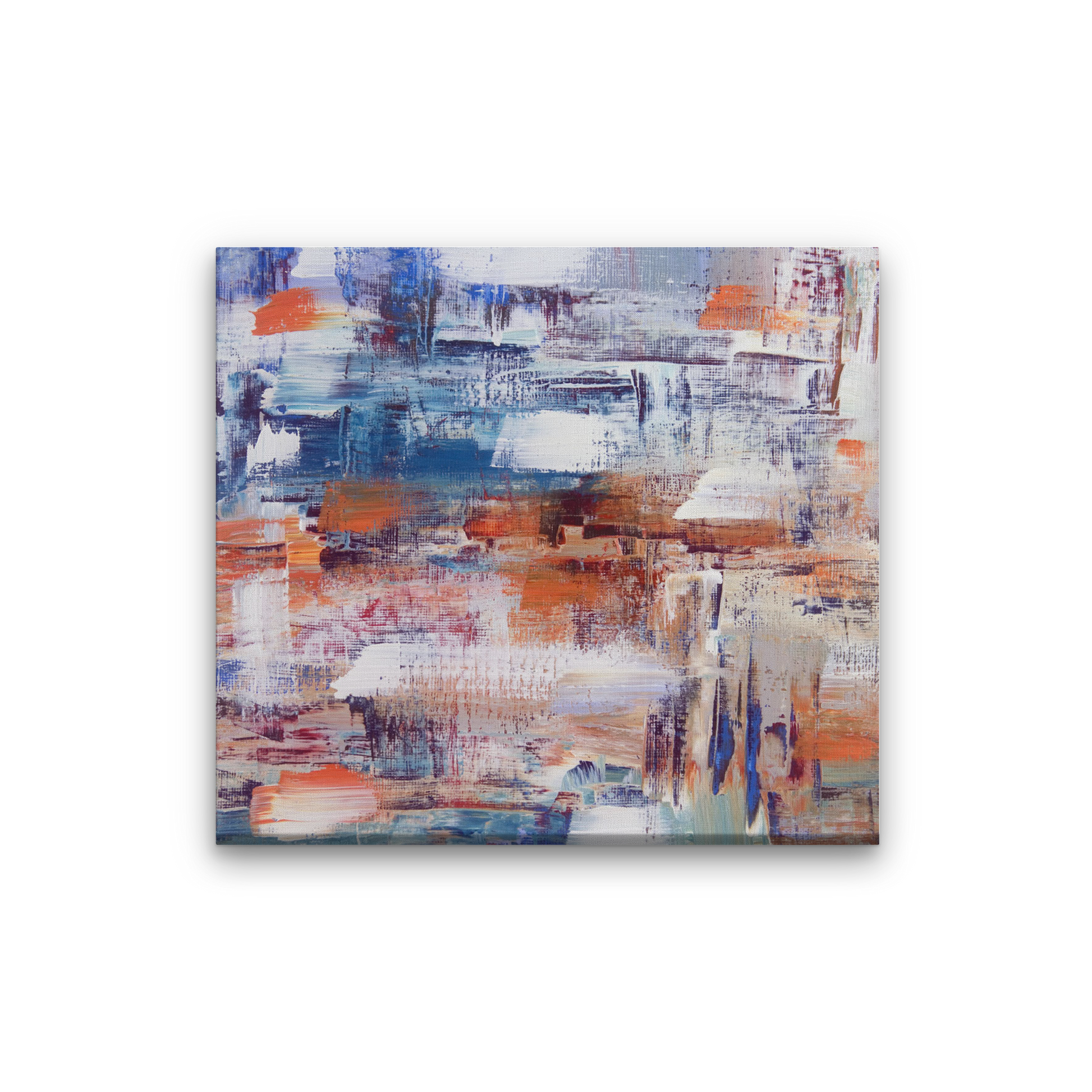 Abstract Oil Paintings 1 : 1 Square Premium Wall Art Canvas by MeriDeewar