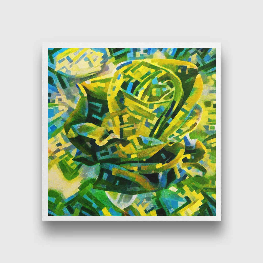 Abstract painting 1 : 1 Square Premium Wall Art Canvas by MeriDeewar