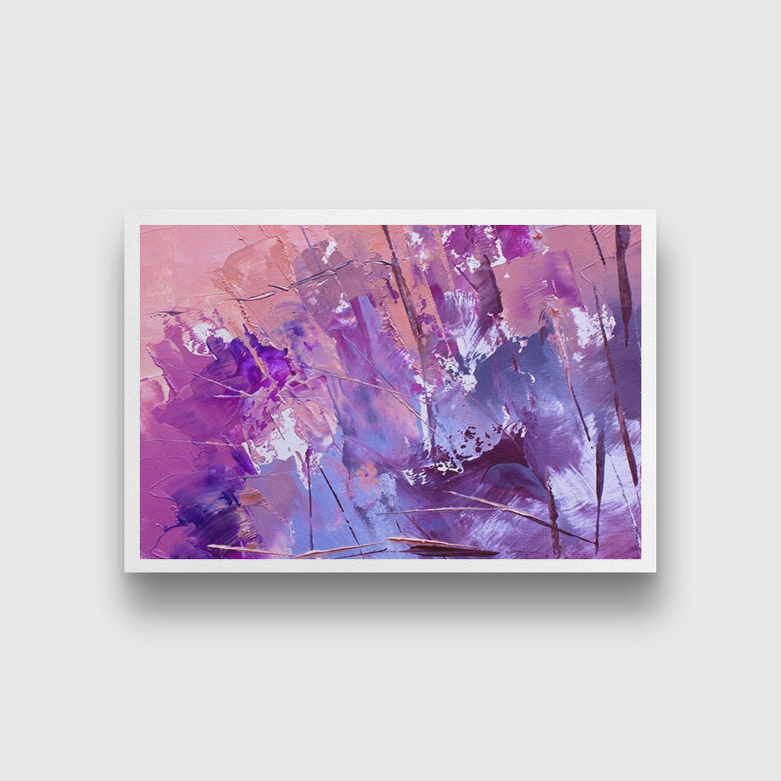 Abstract painting Purple Canvas 3 : 2 Horizontal Premium Wall Art Canvas by MeriDeewar