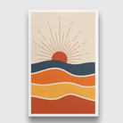 Abstract Sunset Painting 2 : 3 Vertical Premium Wall Art Canvas by MeriDeewar