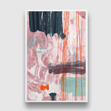 Abstract watercolor shape covers painting 3 : 4.2 Vertical Premium Wall Art Canvas by MeriDeewar