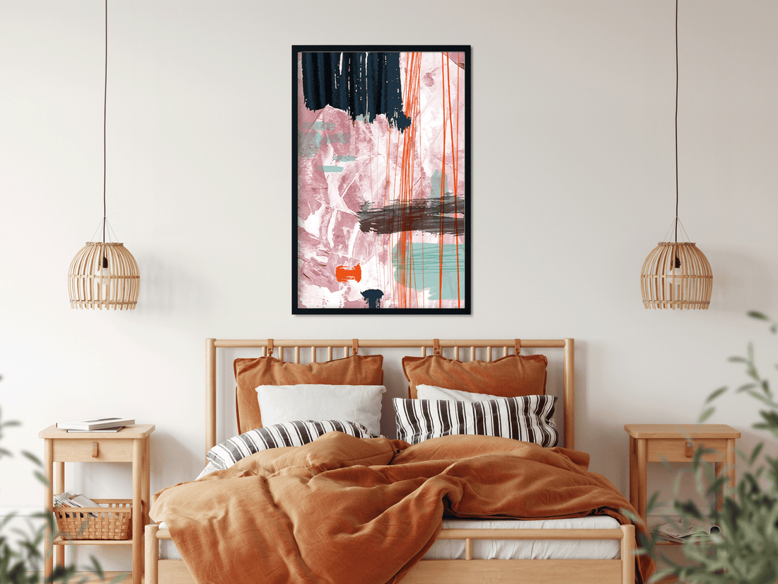 Abstract watercolor shape covers painting 3 : 4.2 Vertical Premium Wall Art Canvas by MeriDeewar