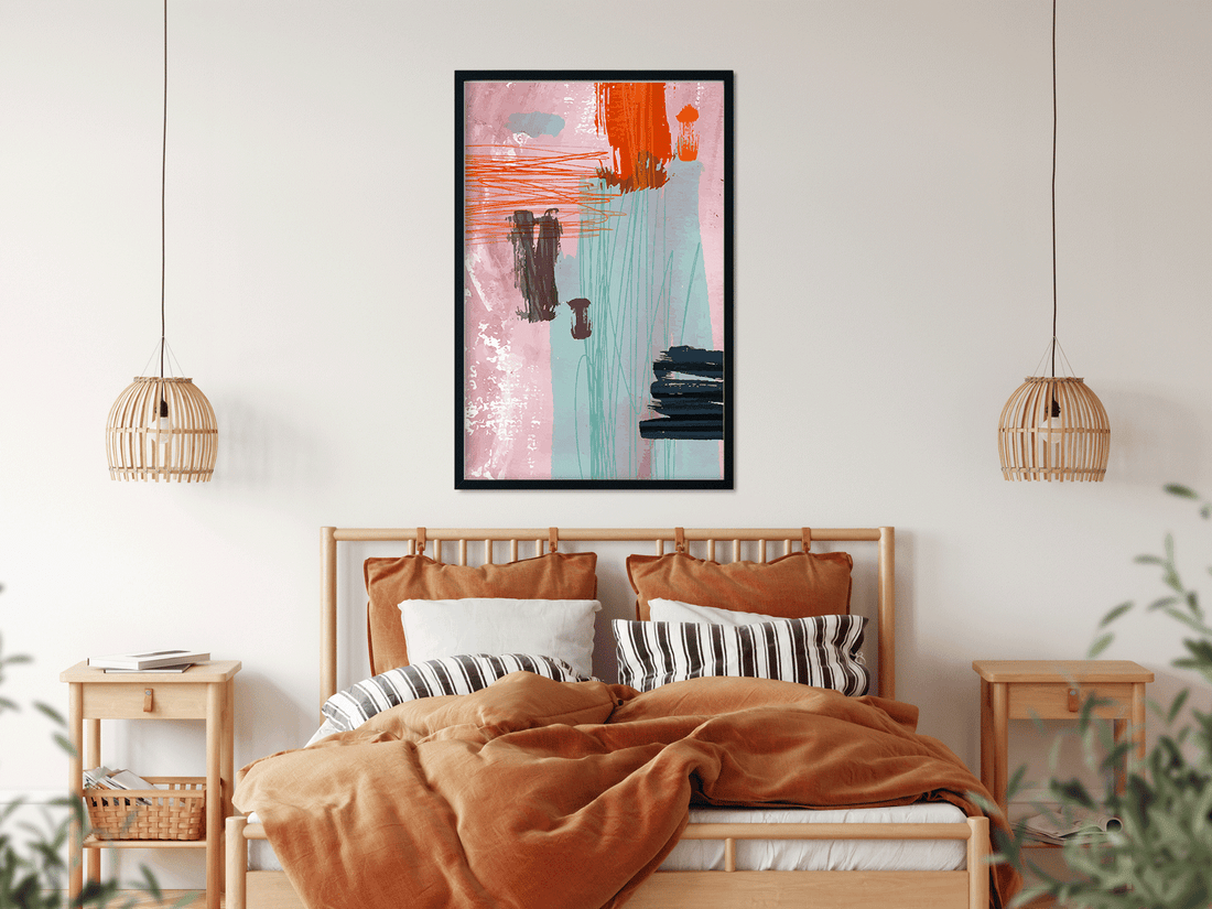 Abstract watercolor shape painting 3 : 4.2 Vertical Premium Wall Art Canvas by MeriDeewar