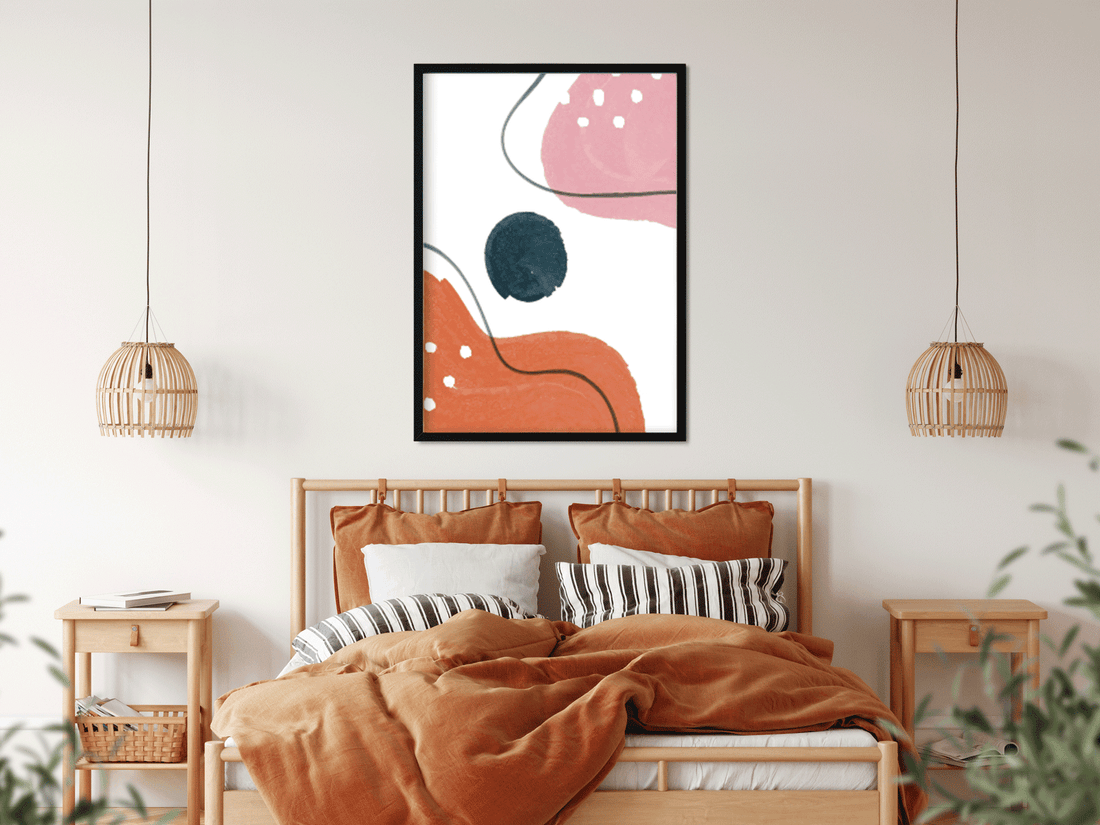 Abstract watercolor shapes cover Painting 3 : 4.2 Vertical Premium Wall Art Canvas by MeriDeewar