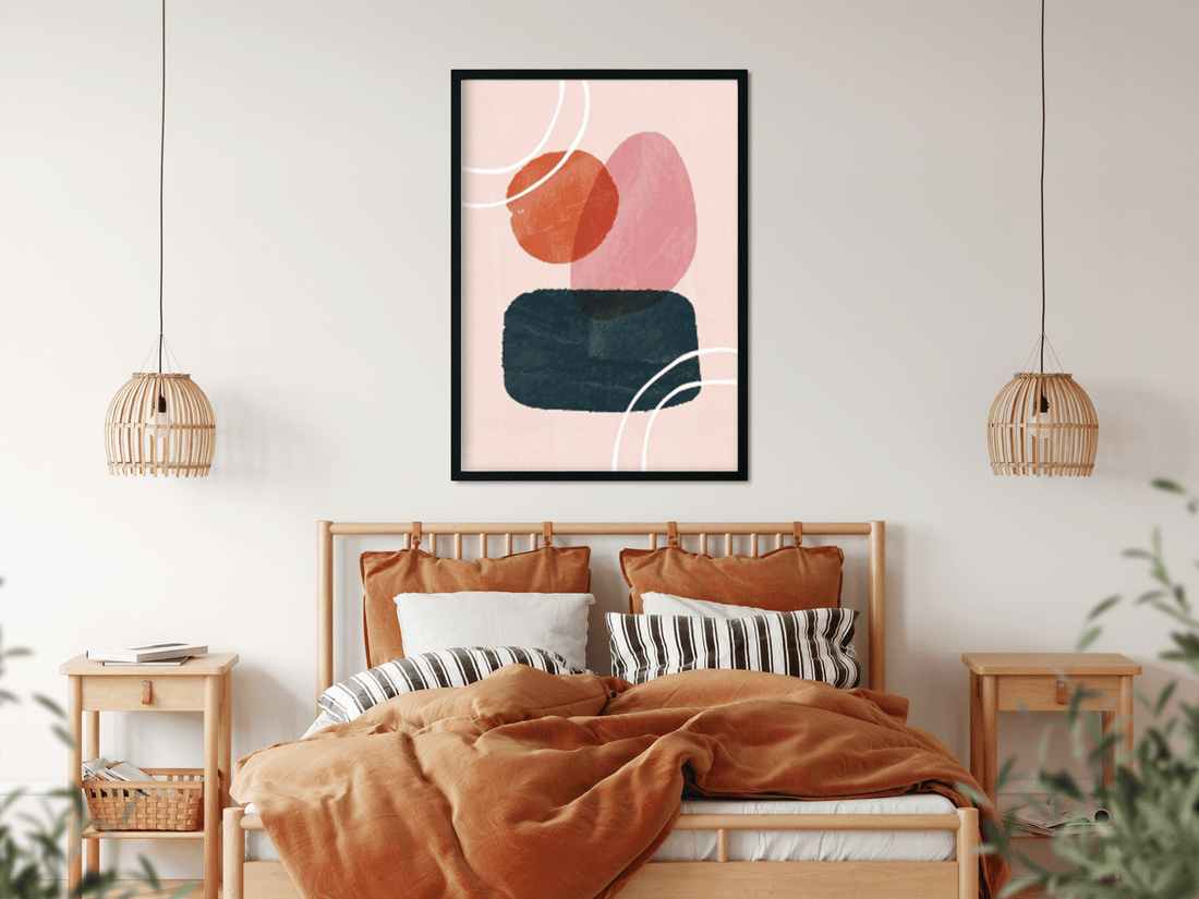 Abstract watercolor shapes covers Painting 3 : 4.2 Vertical Premium Wall Art Canvas by MeriDeewar