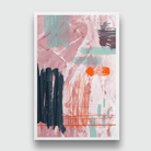 Abstract watercolor shapes painting 3 : 4.2 Vertical Premium Wall Art Canvas by MeriDeewar