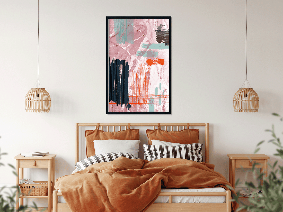 Abstract watercolor shapes painting 3 : 4.2 Vertical Premium Wall Art Canvas by MeriDeewar