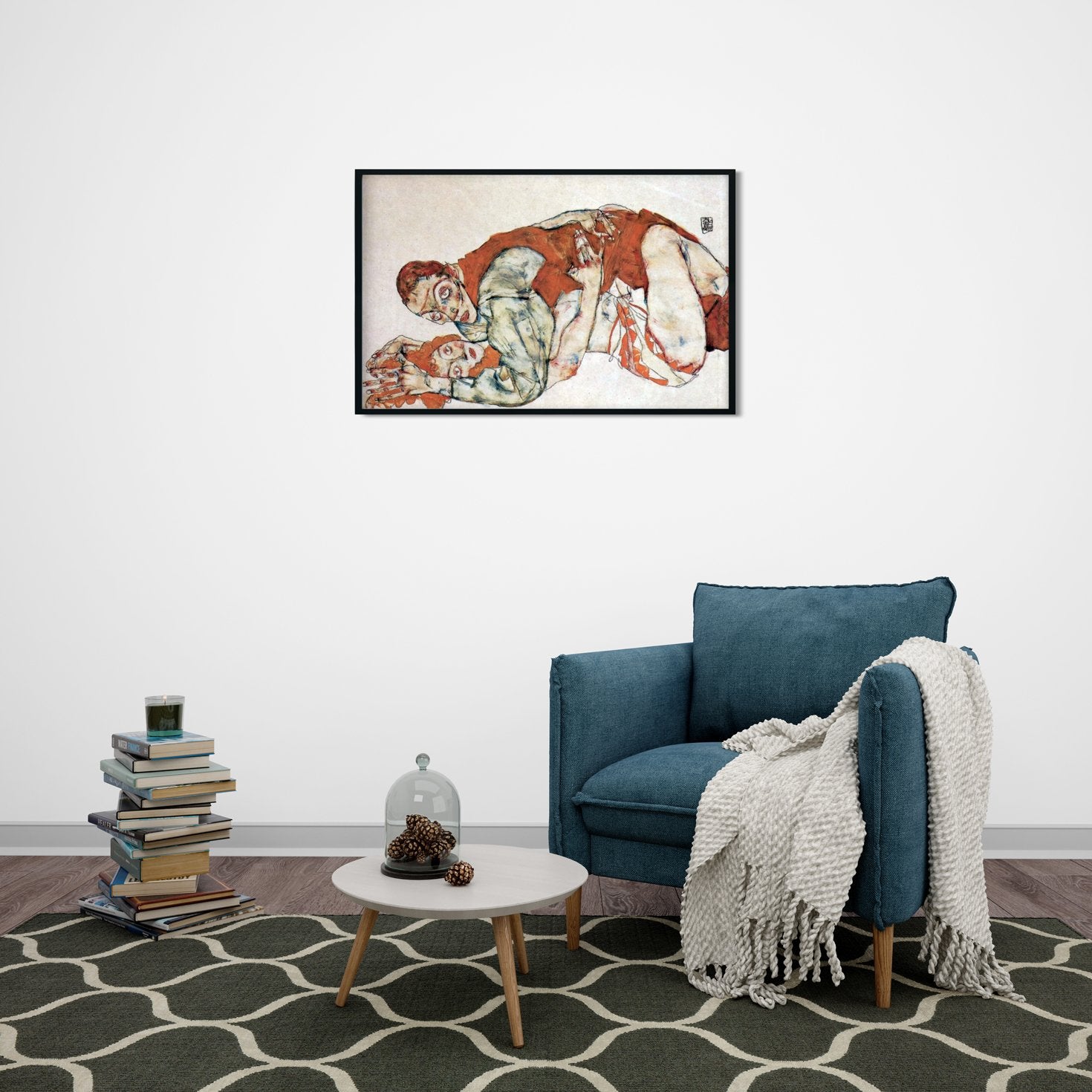 Act Of Love Painting - Meri Deewar 3 : 2 Horizontal Premium Wall Art Canvas by MeriDeewar