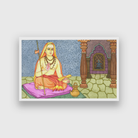 Adi Shankaracharya Painting 3 : 2 Horizontal Premium Wall Art Canvas by MeriDeewar