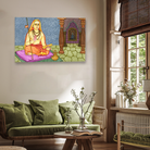 Adi Shankaracharya Painting 3 : 2 Horizontal Premium Wall Art Canvas by MeriDeewar