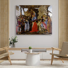 Adoration of the Magi Painting-Meri Deewar 5 : 4 Horizontal Premium Wall Art Canvas by MeriDeewar