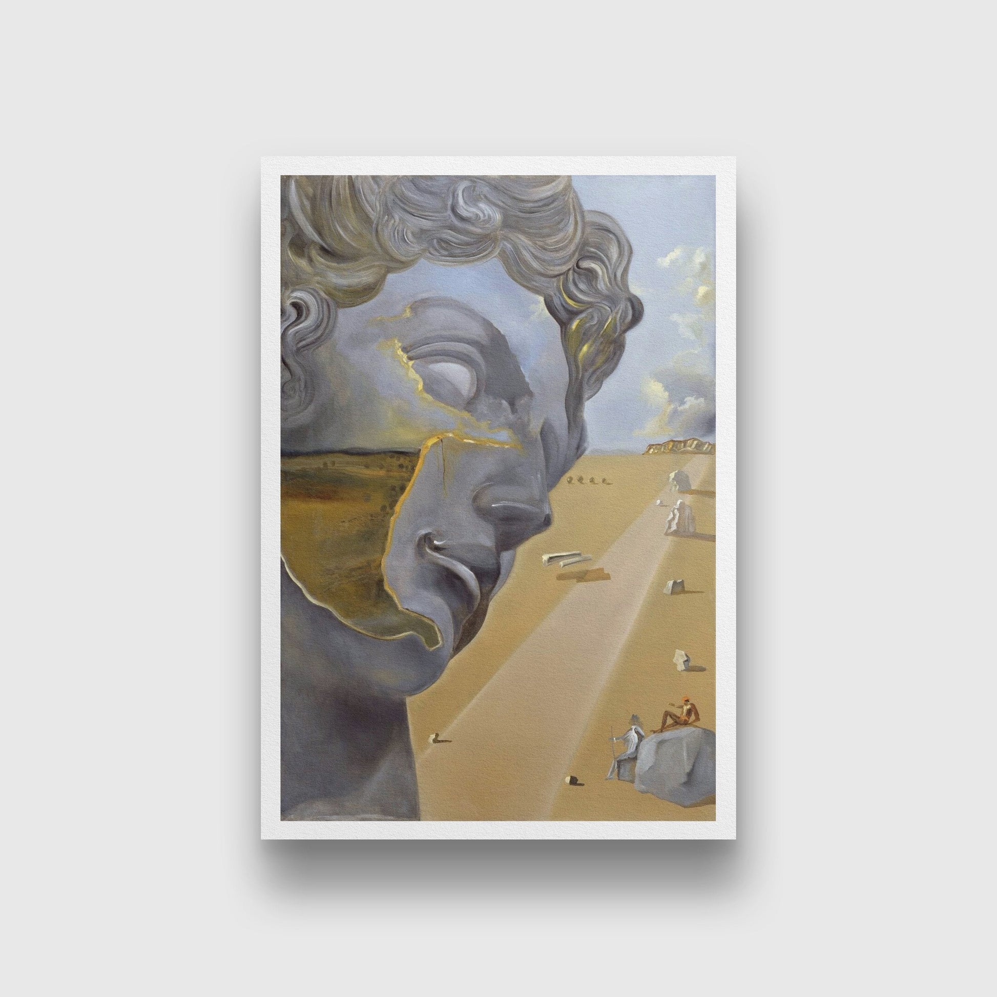 after the head of giuliano di medici Painting-Meri Deewar 4 :5 Vertical Premium Wall Art Canvas by MeriDeewar