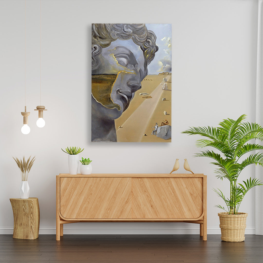 after the head of giuliano di medici Painting-Meri Deewar 4 :5 Vertical Premium Wall Art Canvas by MeriDeewar