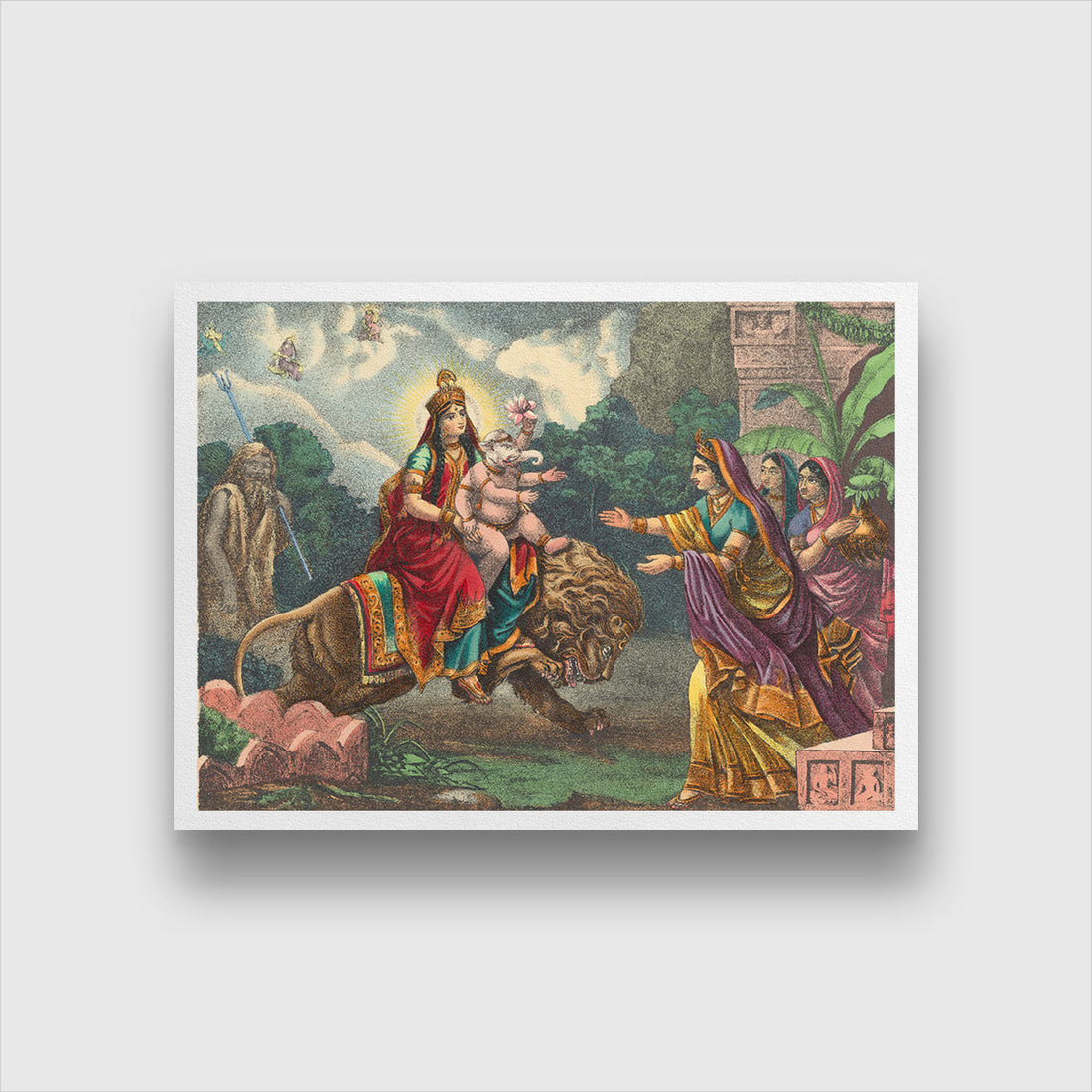 Agamani Painting 3 : 4 Vertical Premium Wall Art Canvas by MeriDeewar