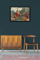 Agamani Painting 3 : 4 Vertical Premium Wall Art Canvas by MeriDeewar