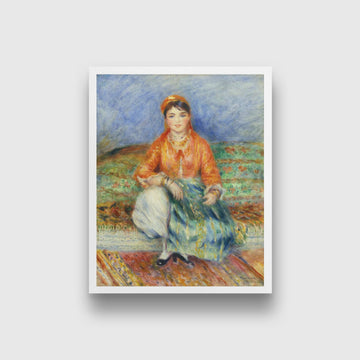 Algerian Girl Painting-Meri Deewar 4 :5 Vertical Premium Wall Art Canvas by MeriDeewar