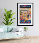 Allahabad Great Indian Railway Poster 1 : 2 Vertical Premium Wall Art Canvas by MeriDeewar