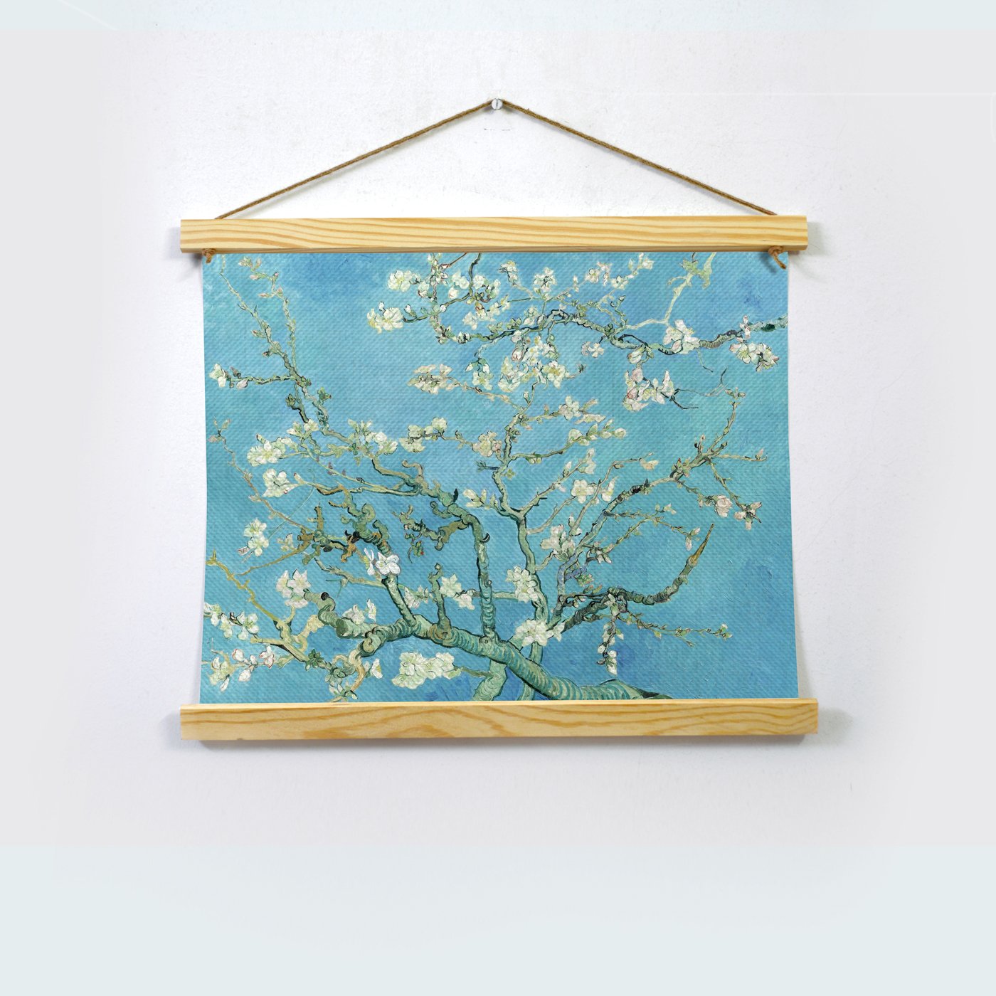 Almond Blossom By Van Gogh Hanging Canvas Painting-Meri Deewar Hanging Canvas Premium Wall Art Canvas by MeriDeewar