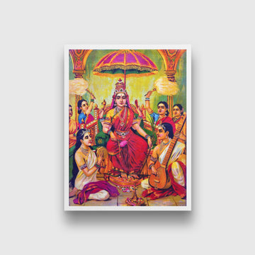 Ambika Devi Painting - Meri Deewar 3 : 4 Vertical Premium Wall Art Canvas by MeriDeewar