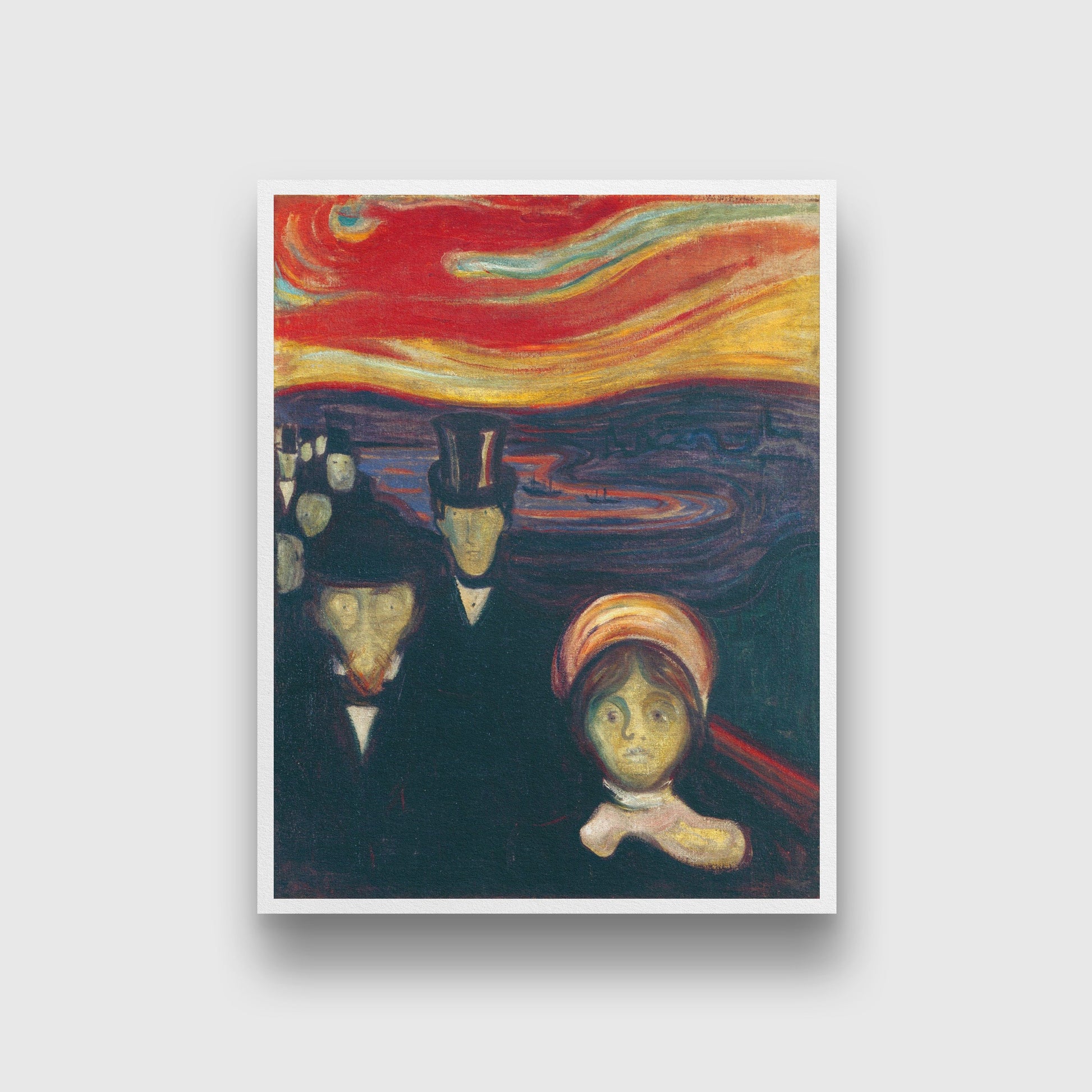 Anxiety Painting - Meri Deewar 3 : 4 Vertical Premium Wall Art Canvas by MeriDeewar
