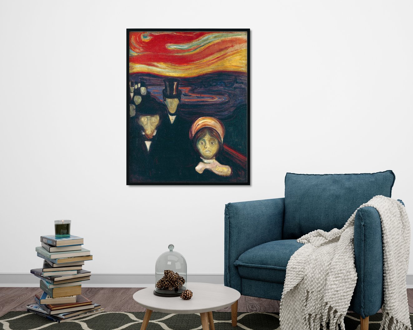 Anxiety Painting - Meri Deewar 3 : 4 Vertical Premium Wall Art Canvas by MeriDeewar
