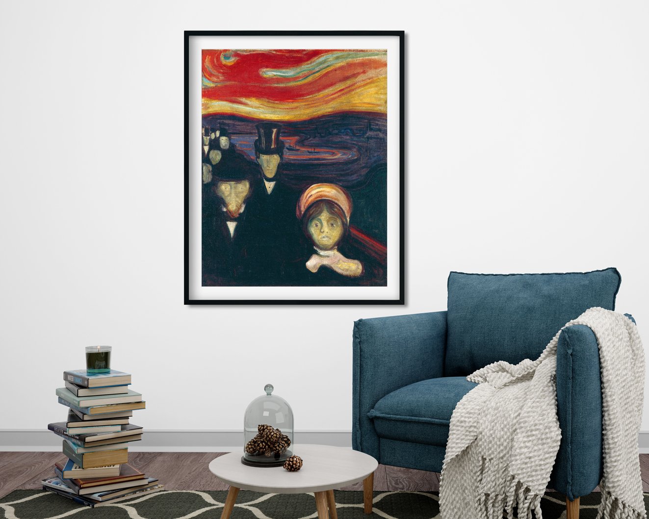 Anxiety Painting - Meri Deewar 3 : 4 Vertical Premium Wall Art Canvas by MeriDeewar