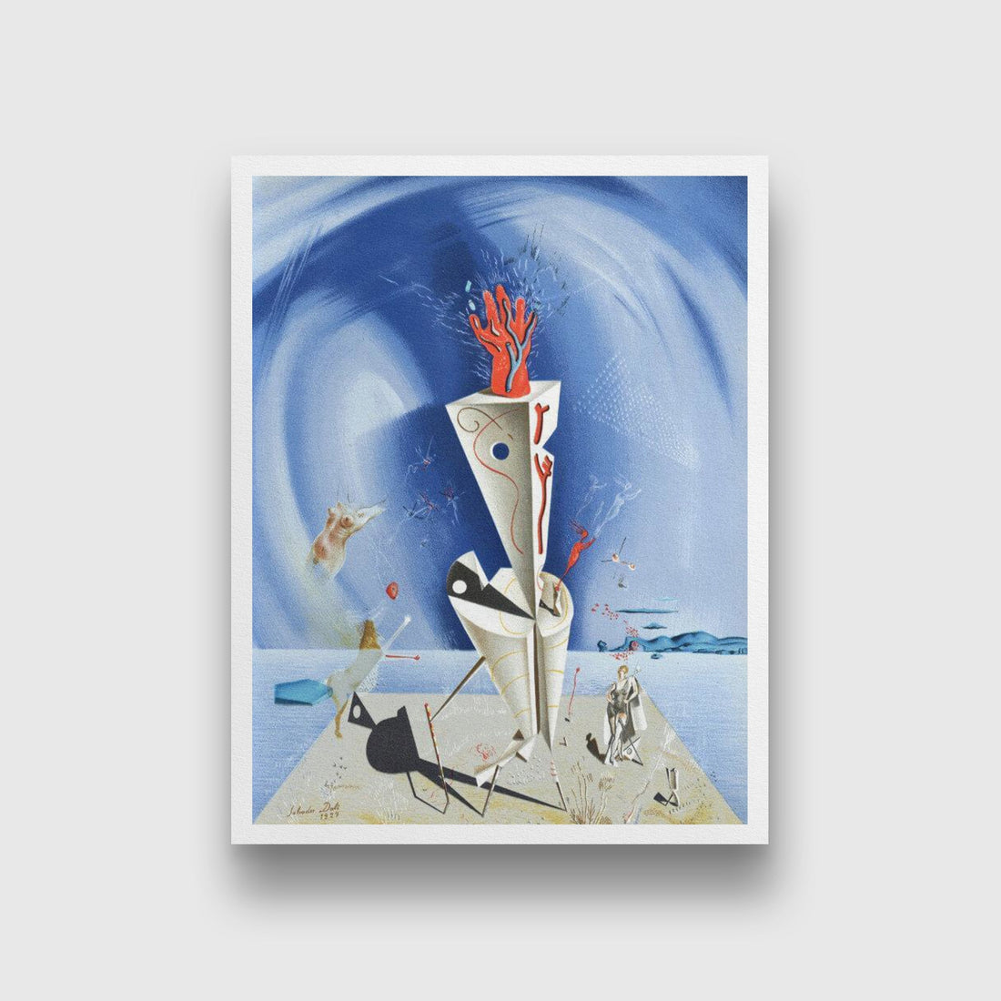 Apparatus And Hand Painting-Meri Deewar 3 : 4 Vertical Premium Wall Art Canvas by MeriDeewar