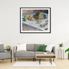 Apples and Grapes Painting by Claude Monet - Meri Deewar 5 : 4 Horizontal Premium Wall Art Canvas by MeriDeewar