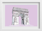 Arc-de-Triomphe2 Illustration Painting-Meri Deewar 3 : 2 Horizontal Premium Wall Art Canvas by MeriDeewar