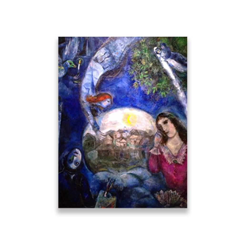 Around her Painting - Meri Deewar 3 : 4 Vertical Premium Wall Art Canvas by MeriDeewar