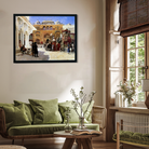 Arrival Of Prince Humbert The Rajah At The Palace Of Amber Painting 4 : 3 Horizontal Premium Wall Art Canvas by MeriDeewar