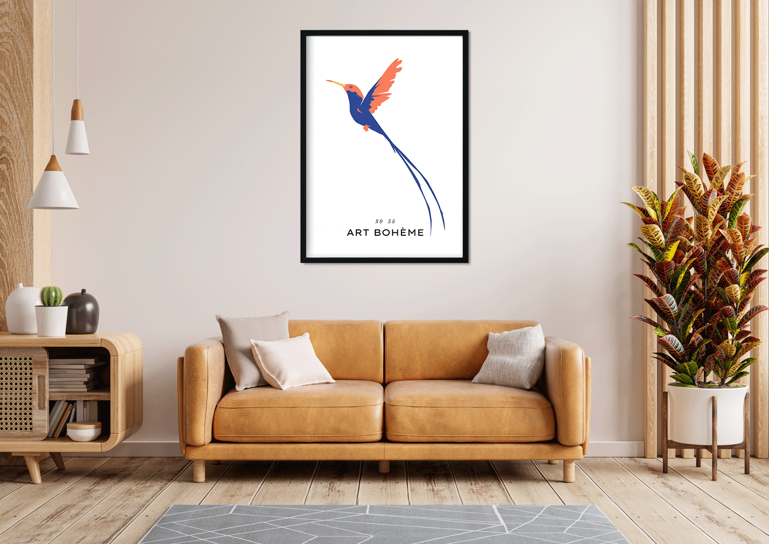 Art boheme Painting 3 : 4.2 Vertical Premium Wall Art Canvas by MeriDeewar