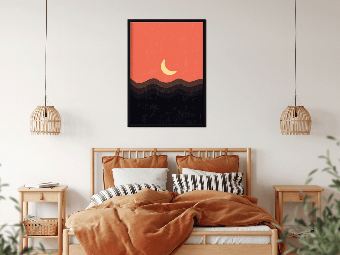 Art landscapesset modern poster wall Painting 4 X 5.5 Vertical Premium Wall Art Canvas by MeriDeewar