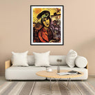 Artist at his easel Painting - Meri Deewar 5 : 6 Vertical Premium Wall Art Canvas by MeriDeewar