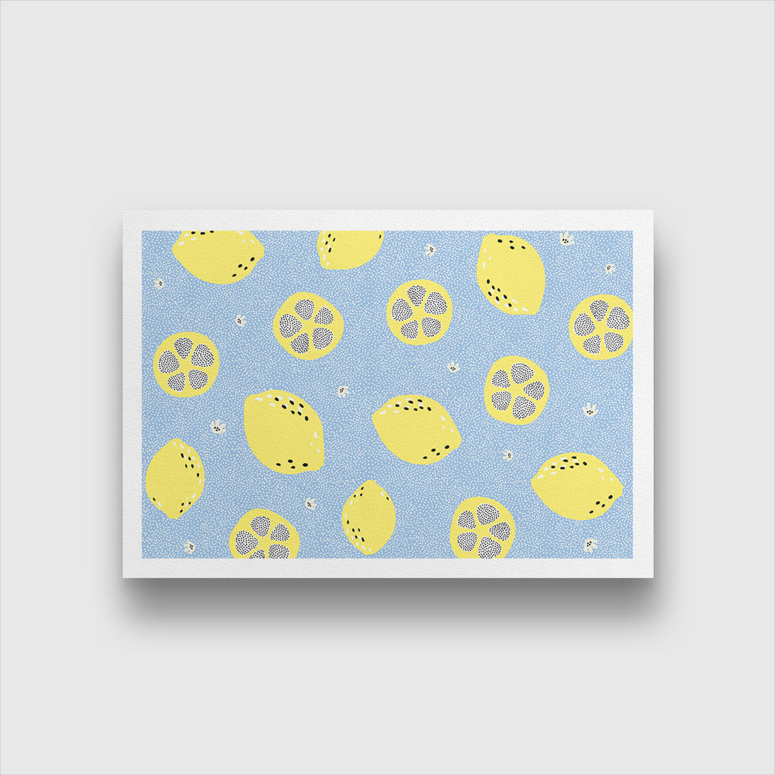 Asthetic Blue Style Paintings 3 : 2 Horizontal Premium Wall Art Canvas by MeriDeewar