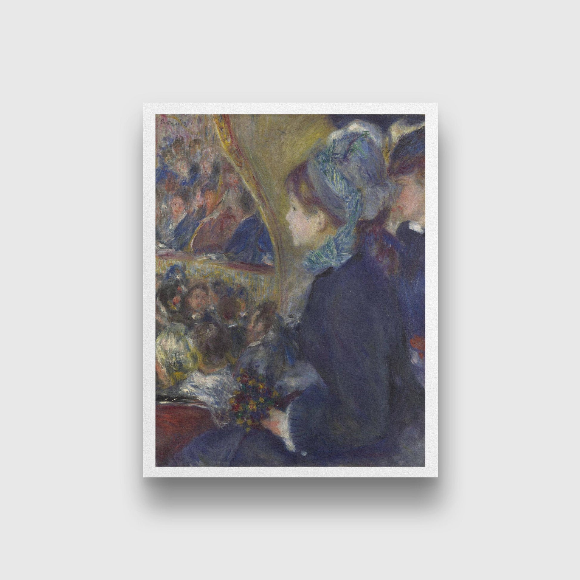 At the Theatre Painting-Meri Deewar 3 : 4 Vertical Premium Wall Art Canvas by MeriDeewar