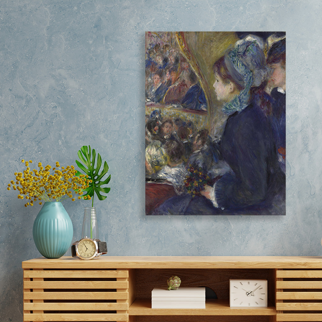 At the Theatre Painting-Meri Deewar 3 : 4 Vertical Premium Wall Art Canvas by MeriDeewar